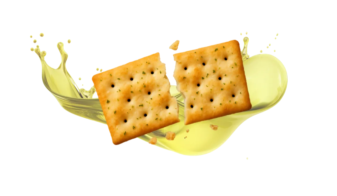 Olive oil and oregano crackers